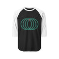 Raglan Shirt - 'Heretic' Interlocking Rings Graphic Baseball Tee